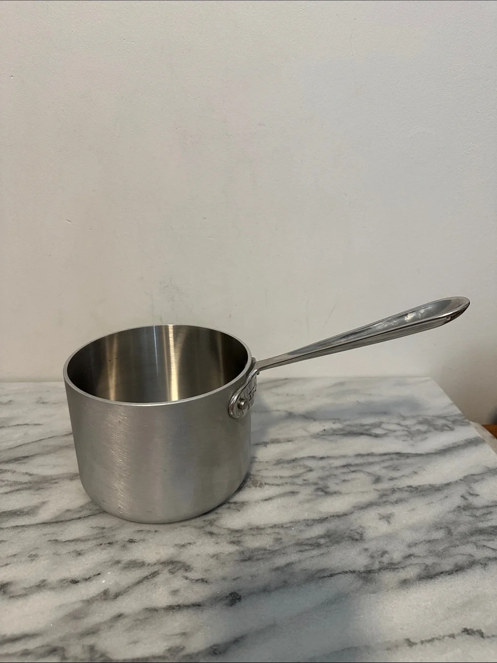 All clad mc2 brushed Stainless Steel 2Qt Saucepan made in USA
